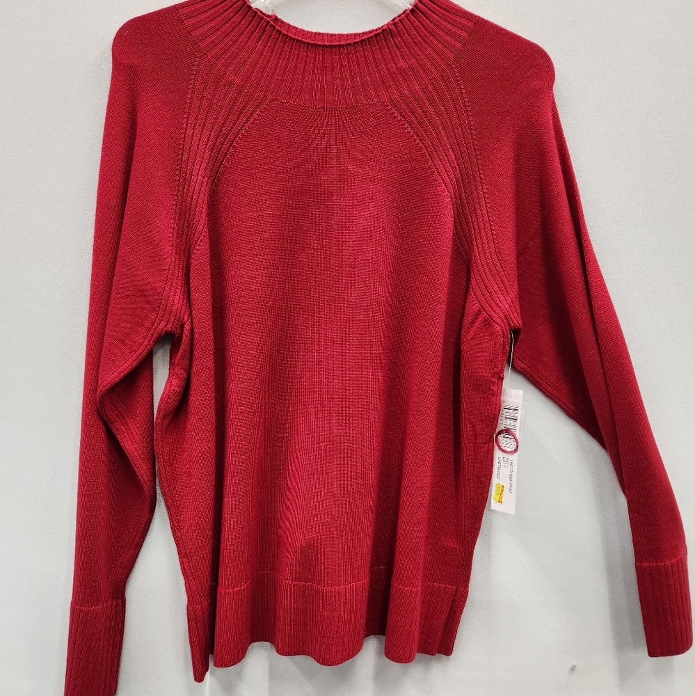 Red Tribal sweater. NWT. Rayon/Nylon size M and size XL